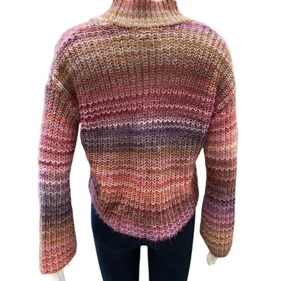 Ruby Moon Knit Multi Coloured Turtleneck Sweater Size Small - Picture 3 of 10